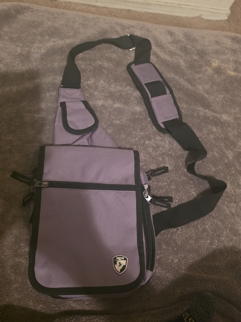 Heys TravelMate Purple Crossbody Sling Bag With Extra Small Purse